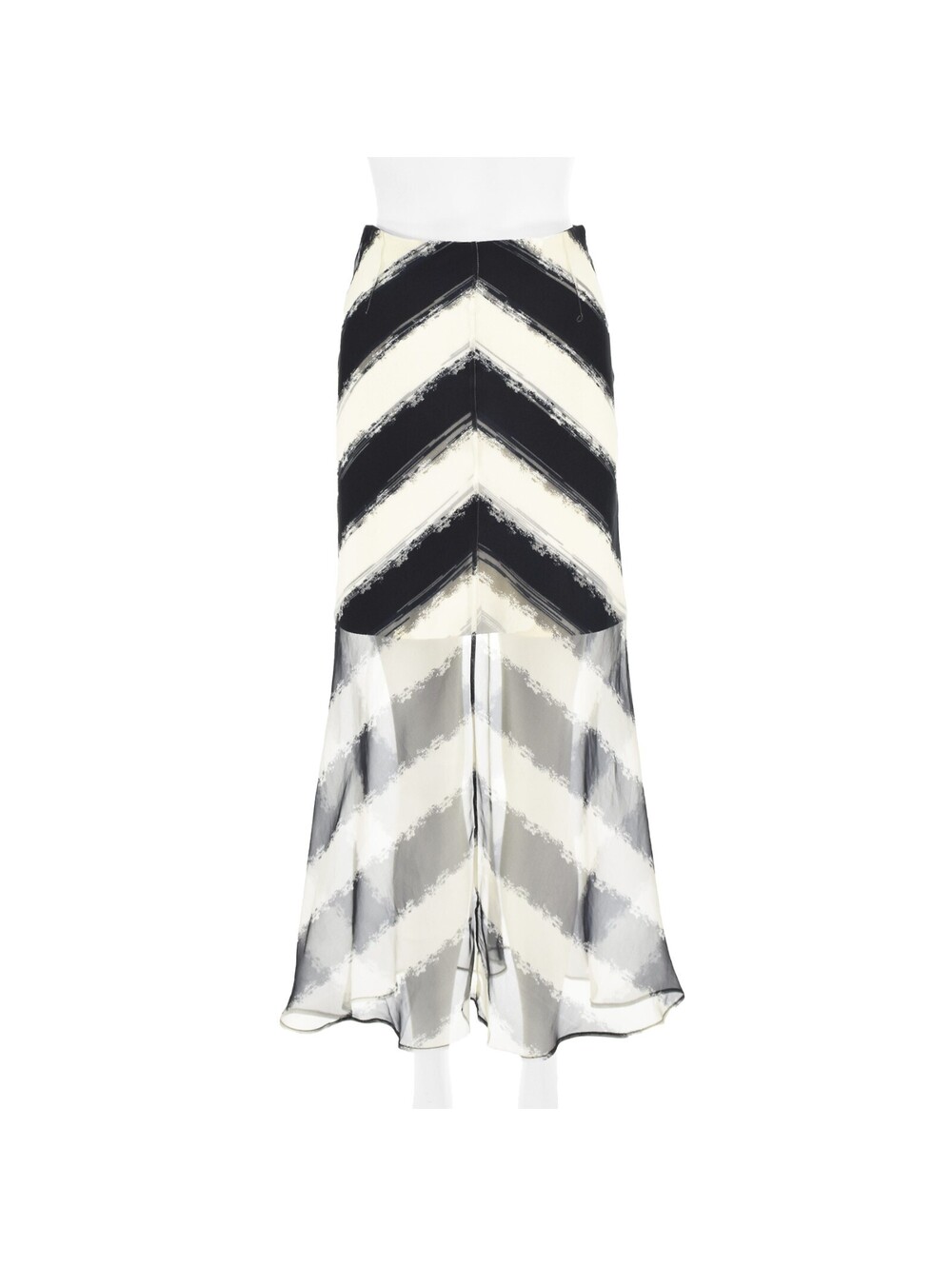 GIANFRANCO FERRÉ c.1999 Navy & White Striped Two-Piece Mini & Maxi Ensemble NWOT - Picture 9 of 13